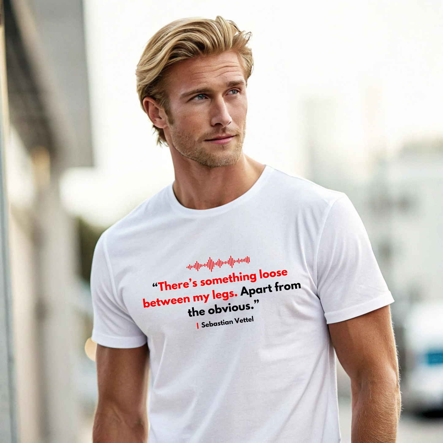 Sebastian Vettel "Something loose between my legs" Formula One Team Radio | Funny F1 Meme | Formula 1 Joke | Funny Quote T-Shirt | F1 Merch