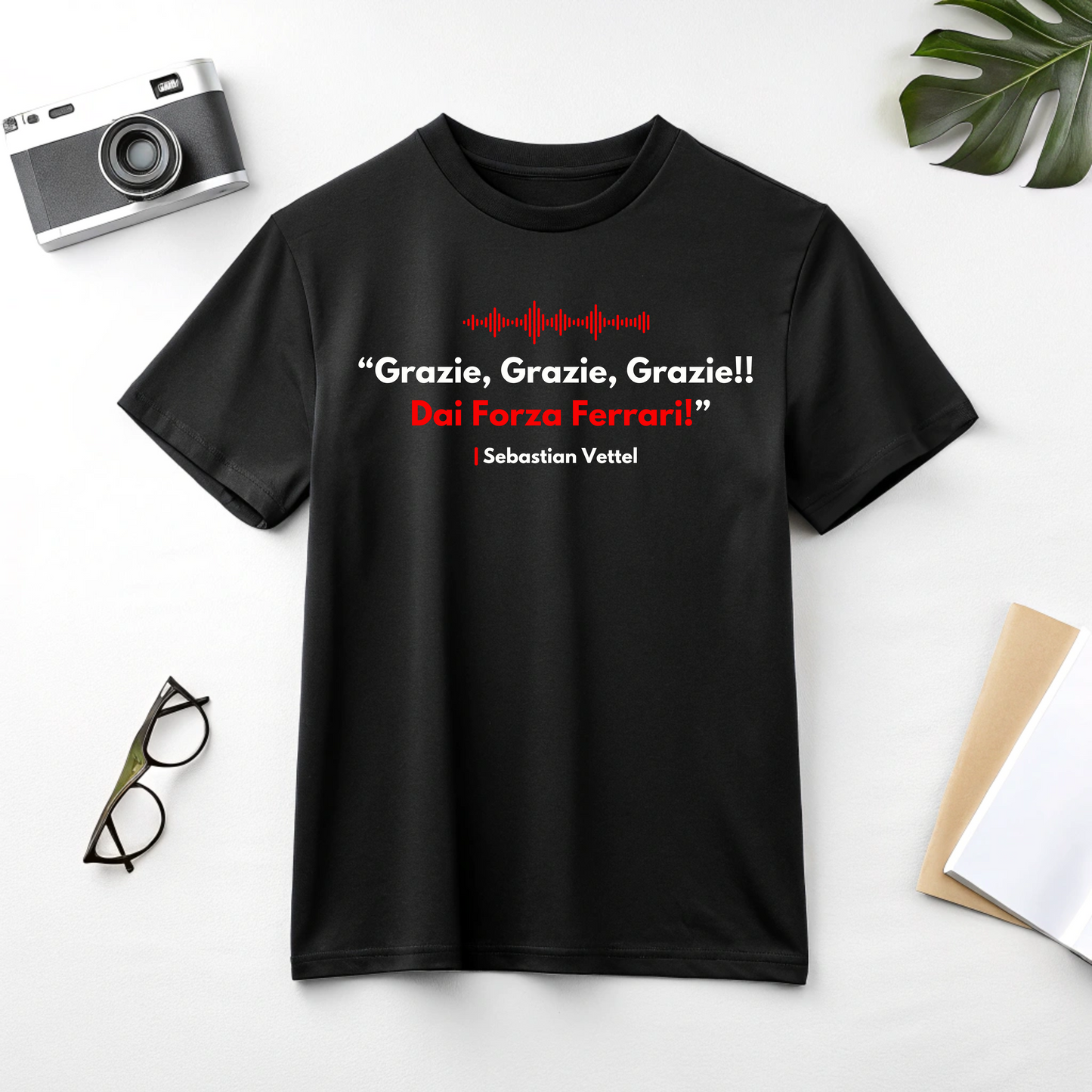 Sebastian Vettel "Dai Forza Ferrari"  Formula One Team Radio | Funny F1 Meme | Formula 1 Joke | Funny Quote T-Shirt | F1 Merch | Unisex