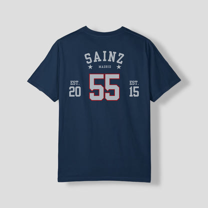 Carlos Sainz F1 Jersey Style T-Shirt, Scuderia Ferrari | Unisex