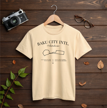 Azerbaijan Grand Prix 2025 Premium T-Shirt | Baku City Circuit F1 GP Racing Tee | Formula 1 Motorsport Gift | Racing Shirt for Fans