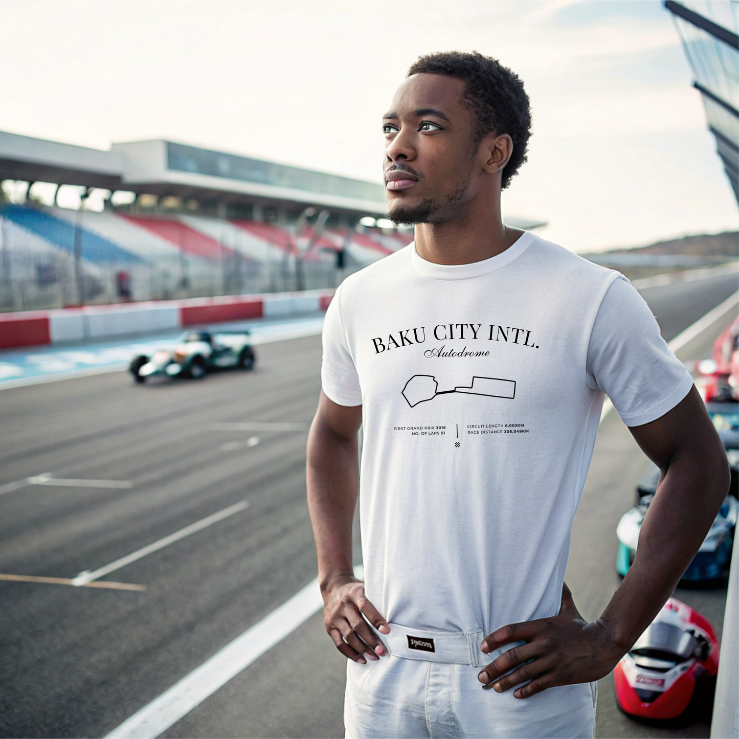 Azerbaijan Grand Prix 2025 Premium T-Shirt | Baku City Circuit F1 GP Racing Tee | Formula 1 Motorsport Gift | Racing Shirt for Fans