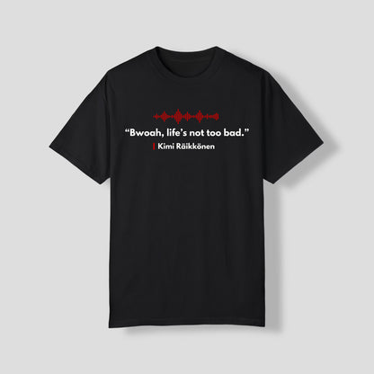 Kimi Raikonnen | funny radio quote | Bwoah, life's not too bad