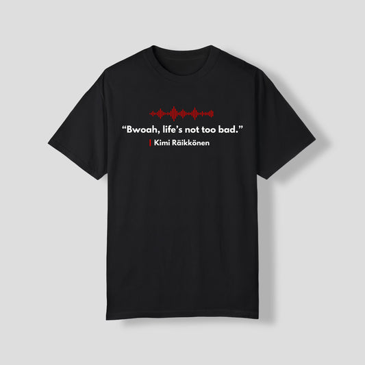 Kimi Raikonnen | funny radio quote | Bwoah, life's not too bad