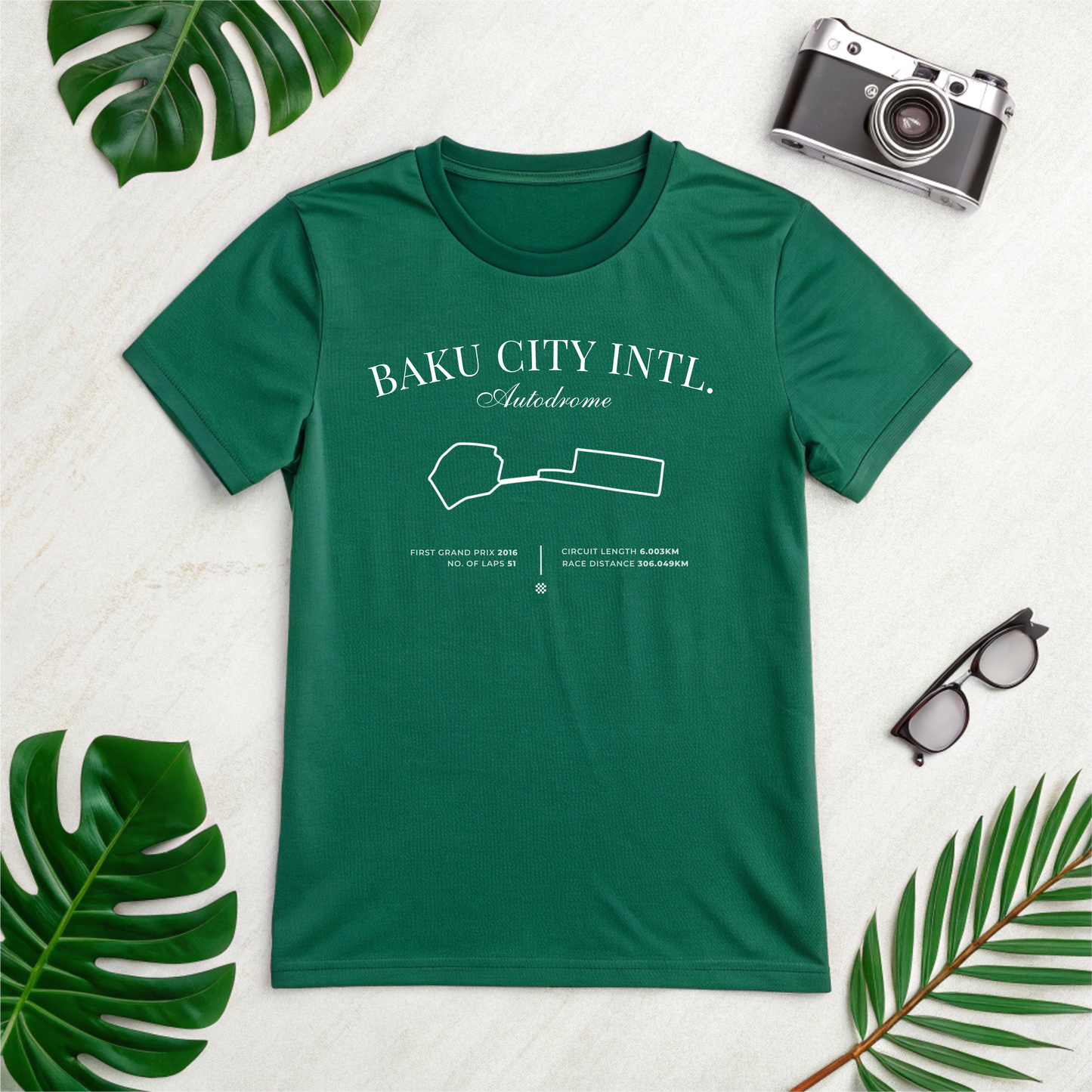 Azerbaijan Grand Prix T-Shirt Baku City Circuit Formula 1 Racing Top l Unisex