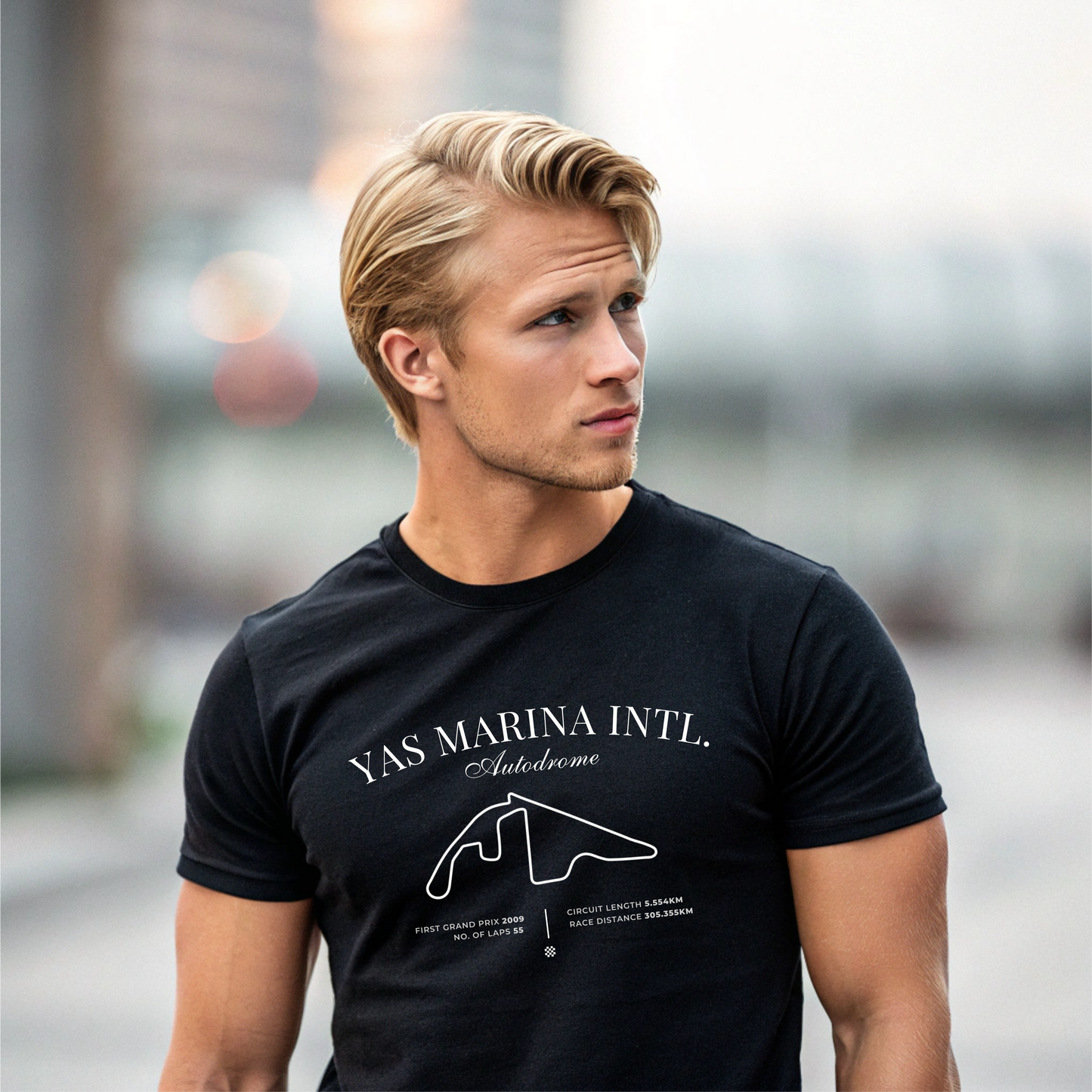 Abu Dhabi Grand Prix 2025 Premium T-Shirt | Yas Marina Circuit F1 GP Racing Tee | Motorsport Fan Gift | F1 Racing Shirt