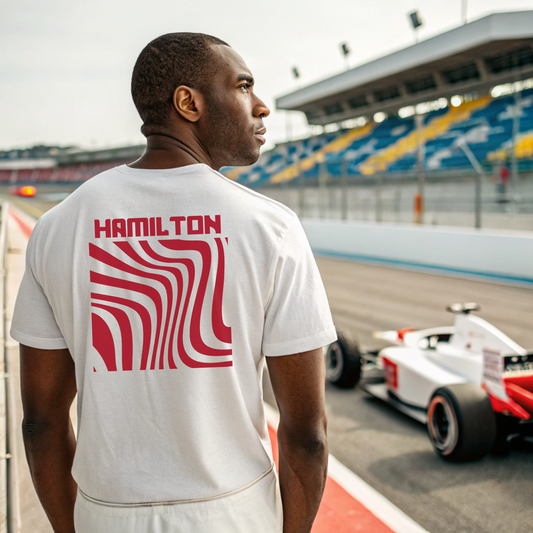 Lewis Hamilton Formula 1 Racing T-Shirt | F1 Champion Ferrari Merchandise l Unisex