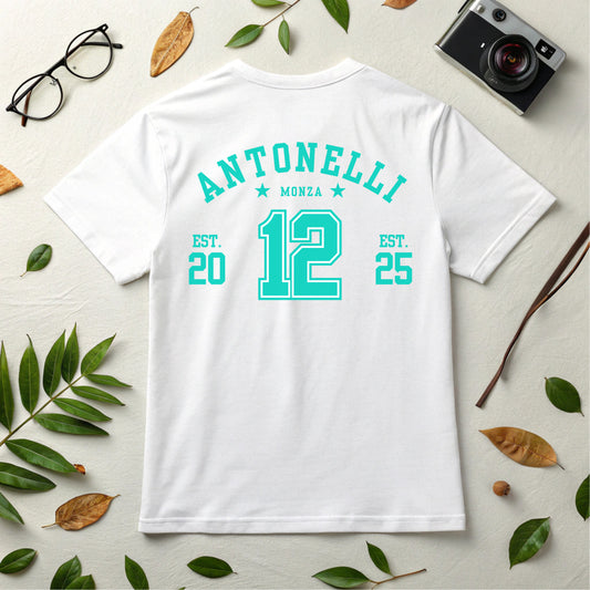 Kimi Antonelli F1 Jersey T-Shirt l Mercedes-AMG Petronas Shirt l Unisex