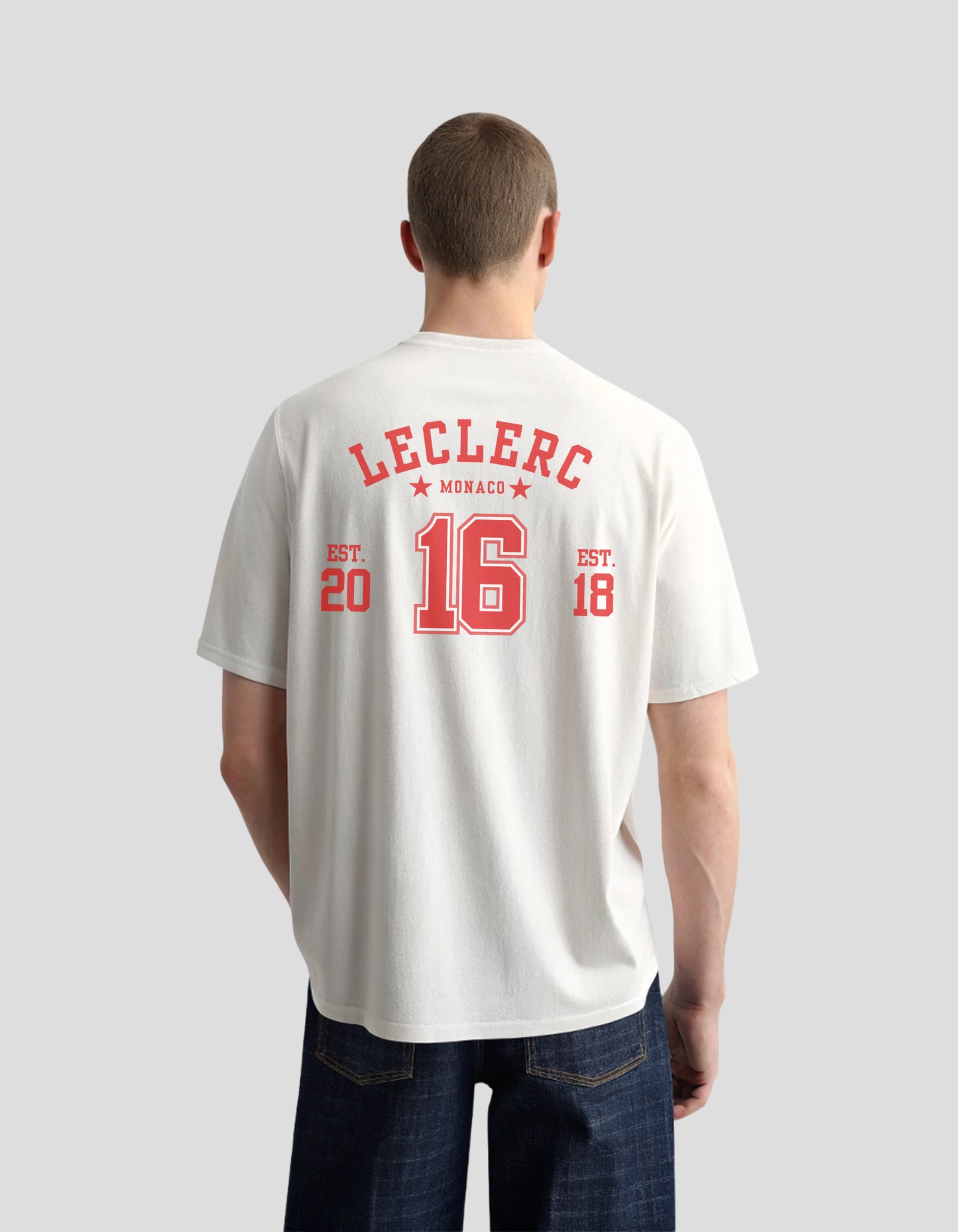 Charles Leclerc Jersey Style F1 T-Shirt, Scuderia Ferrari | Unisex