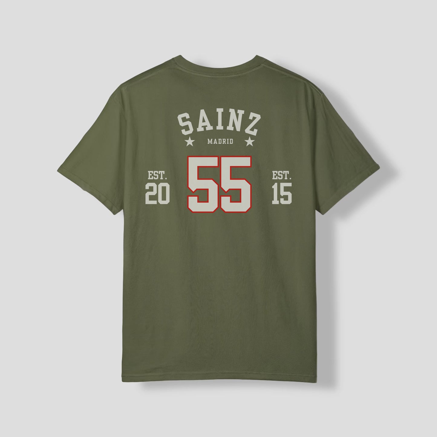 Carlos Sainz F1 Jersey Style T-Shirt, Scuderia Ferrari | Unisex
