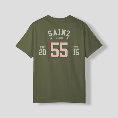 Carlos Sainz F1 Jersey Style T-Shirt, Scuderia Ferrari | Unisex