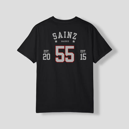 Carlos Sainz F1 Jersey Style T-Shirt, Scuderia Ferrari | Unisex
