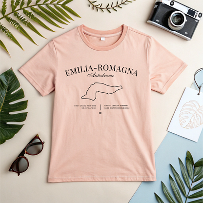 Emilia Romagna Grand Prix 2025 Premium T-Shirt | F1 Imola GP Fan Gift | Formula 1 Racing Tee | Motorsport Fans Wardrobe Essential