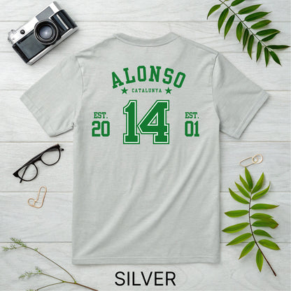 Fernando Alonso F1 Jersey T-Shirt Aston Martin Racing | Unisex