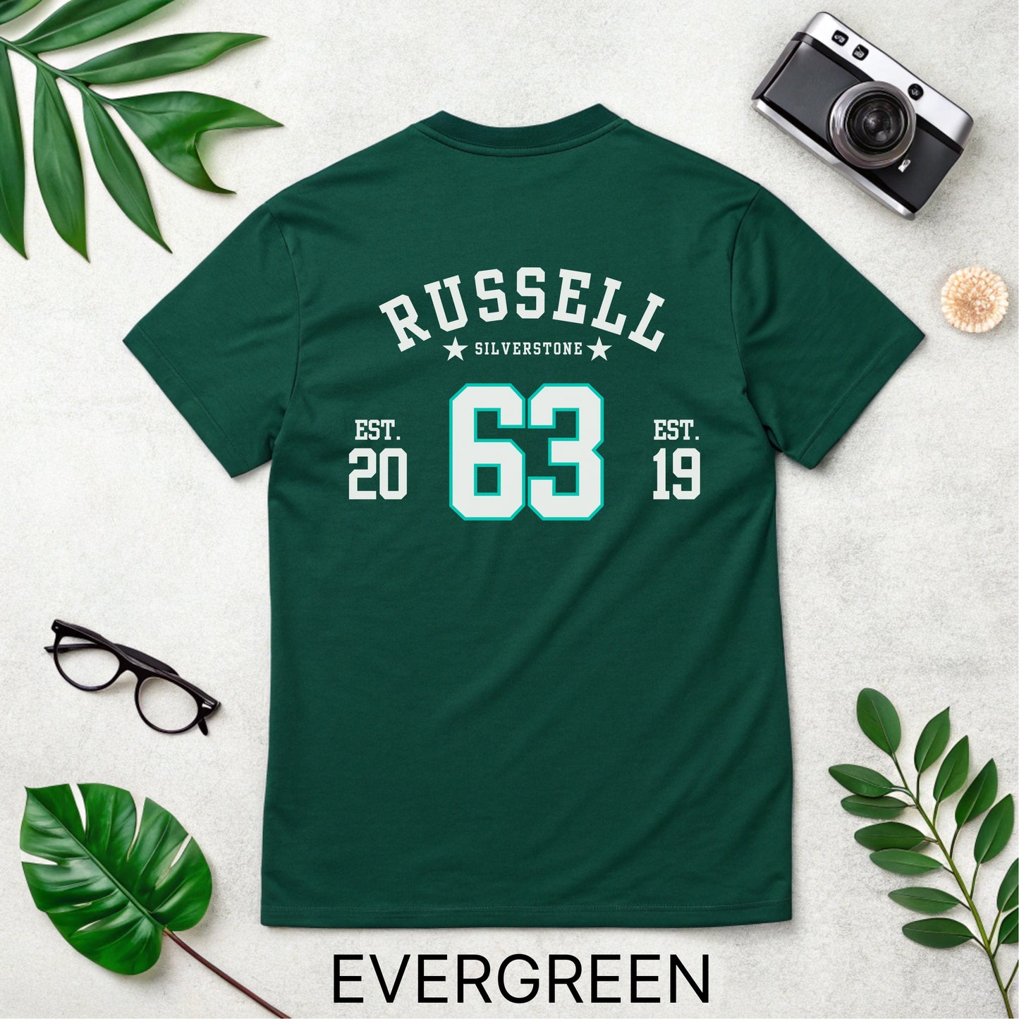 George Russell F1 Jersey T-Shirt, Mercedes-AMG Petronas Shirt l Unisex